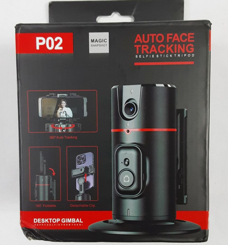 Auto face tracking selfie stick tripod