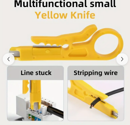 Professional RJ 45 Crimp tool - All-in-One Cat5/Cat6 Network Cable Pliers - 4P/6P/8P Crimping