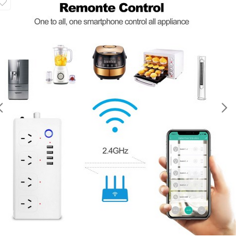 Smart Wifi Power Board with USB chargers