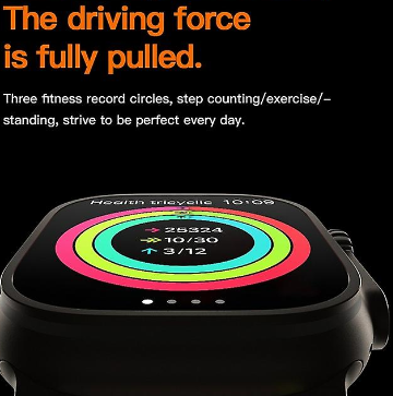 T800 Ultra Smart Watch HD Large Screen Magnetic Wireless Charging Watch