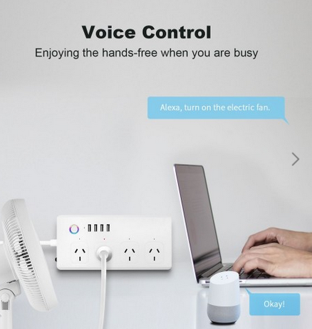 Smart Wifi Power Board with USB chargers