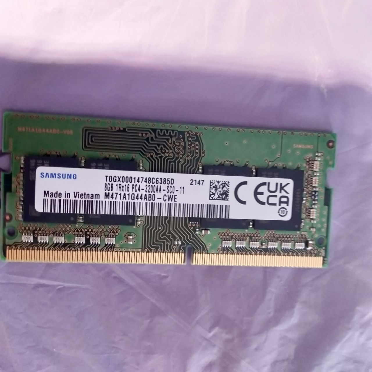 Samsung 8GB RAM for Lenovo Legion 5 15ARH05 (1 x 8GB) DDR4 3200 MHz PC4-25600